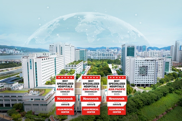 Asan Medical Center, Asia-Pacific’s Top Rankings in Clinical Specialties: No.1 in Cardiology, Endocrinology, and Orthopedics